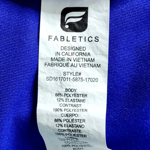 Fabletics Royal Blue Mosa Maxi Dress Mesh Racerback All Way Stretch - Picture 7 of 8